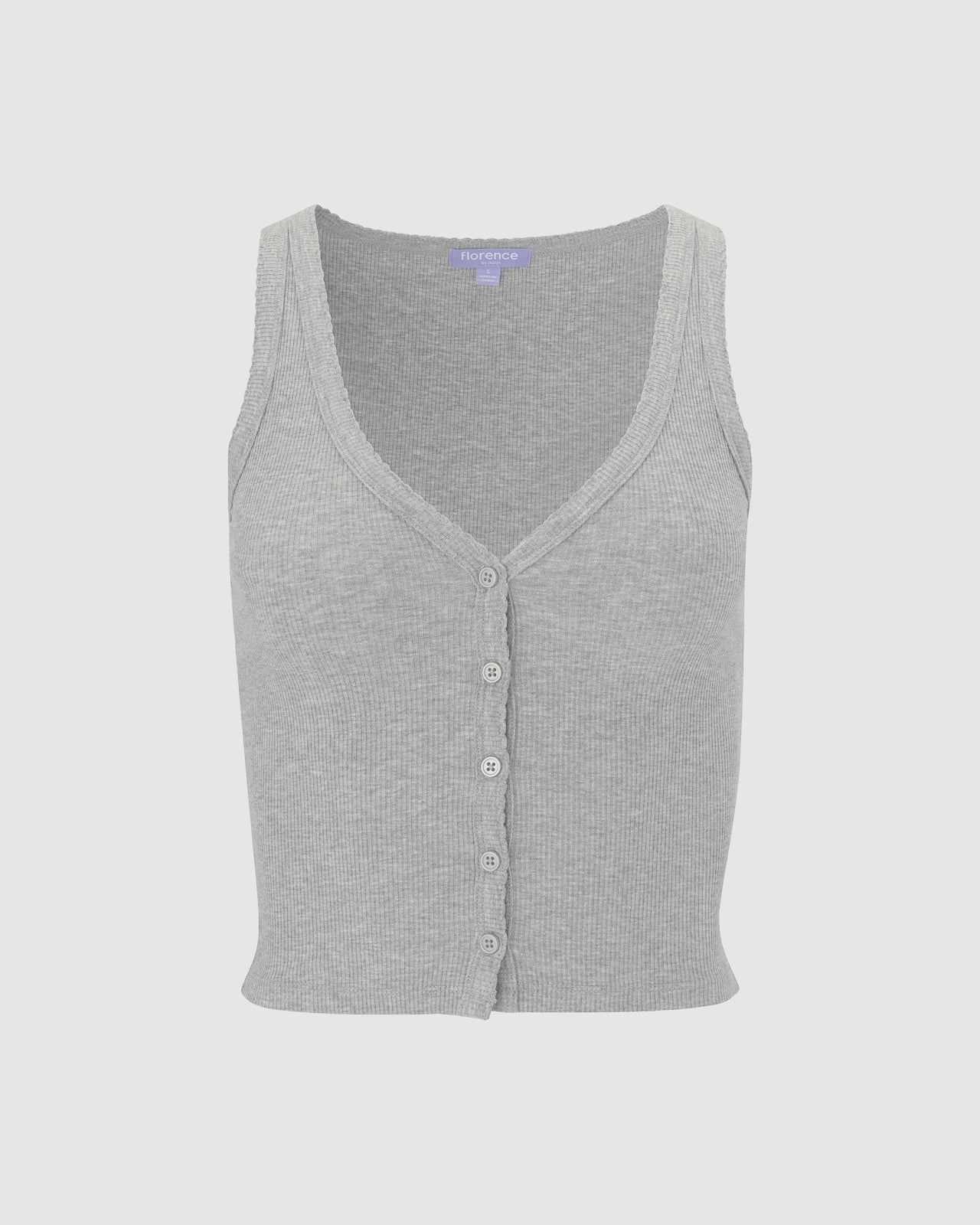 Button Down R Tank Sweet Solstice Ribbed Button Down Tank - Florence By Mills Fashion